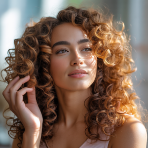 permed hair
